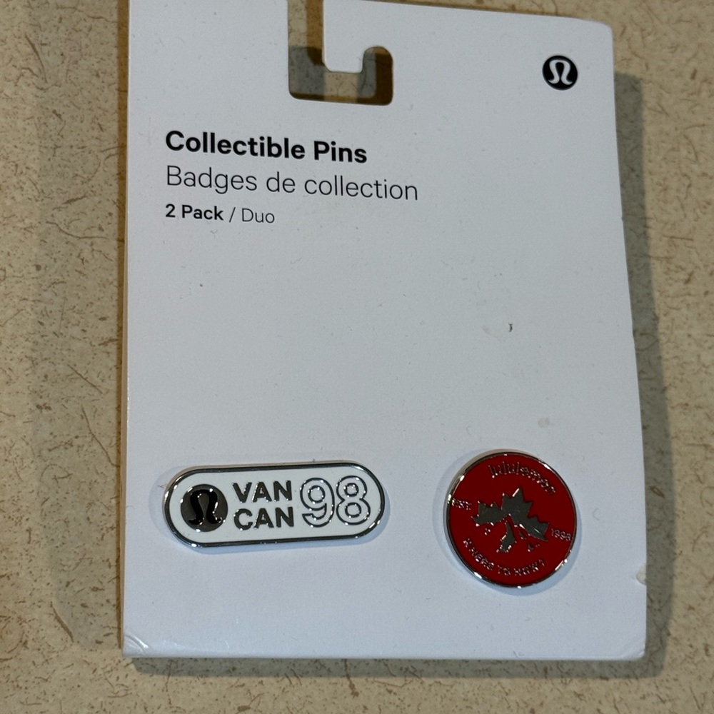 Lululemon Collectible Pins 2 Pack